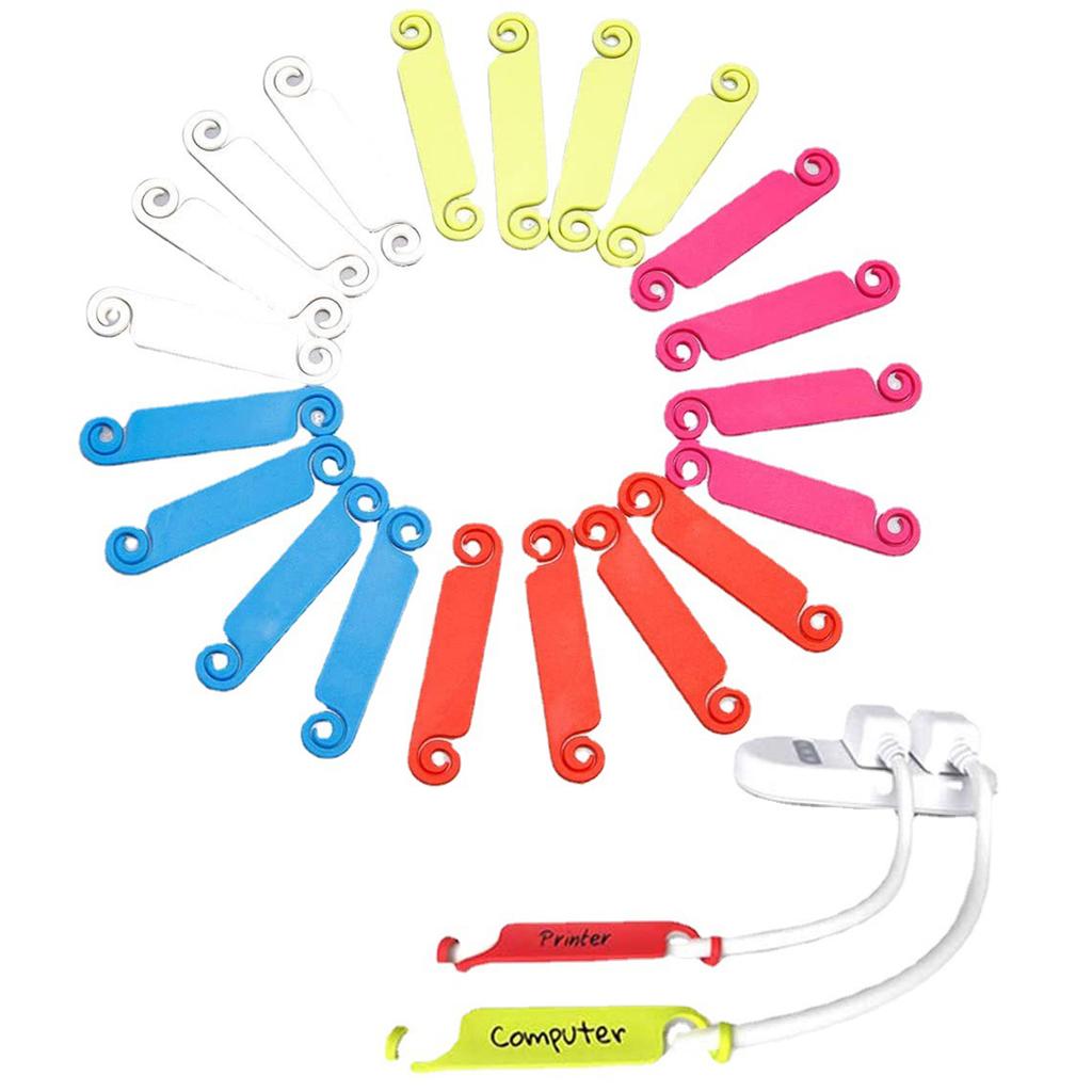 Cable Identification Label Cable Label Cable Sticker Multicolor Cable Marker TPR Material for USB Computer Phone Charger
