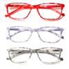 Turezing Reading Glasses for Men Women Spring Hinge Flower Print High Quality Readers 0 To +6 0