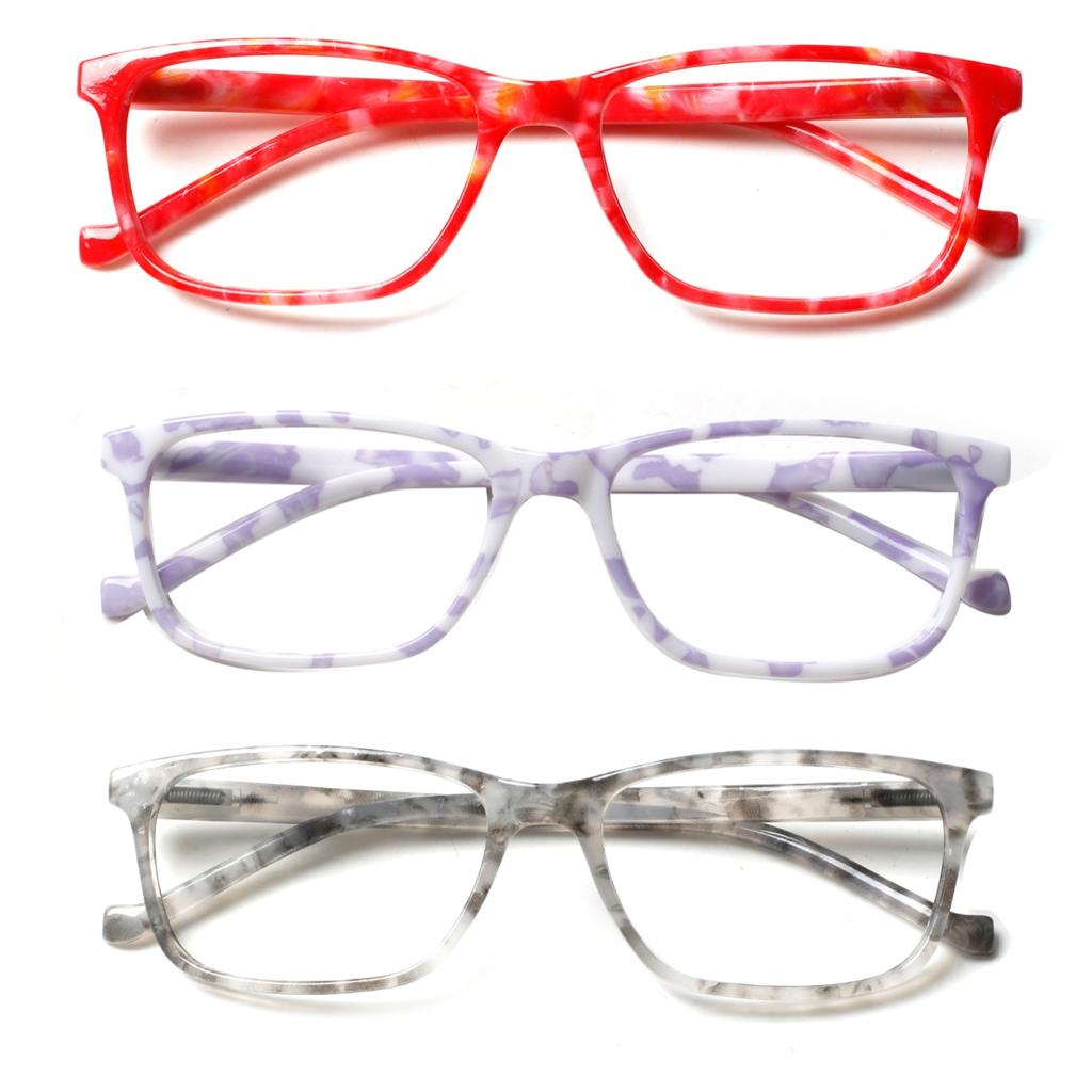 Turezing Reading Glasses for Men Women Spring Hinge Flower Print High Quality Readers 0 To +6 0