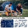 1/2 шт. Кишенькова картка-посібник з виживання Легка для читання Портативна Легка Відкритий Подорожі Кемпінг Полювання Піший туризм Картка для навігації за зірками Світла Тінь Інструменти