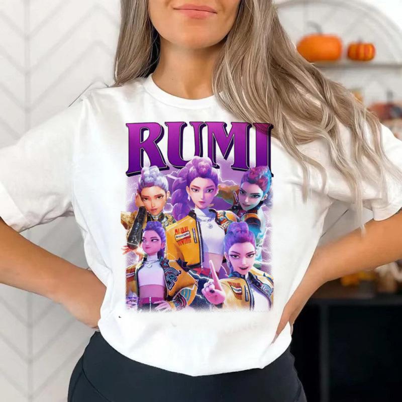Camiseta Casual Holgada Moda Estampada Manga Corta Cómoda para Mujer