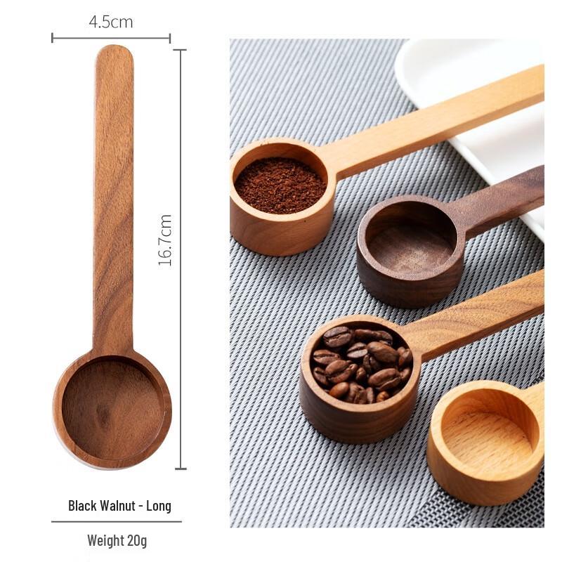 Black Walnut Wood Coffee Measuring Spoon