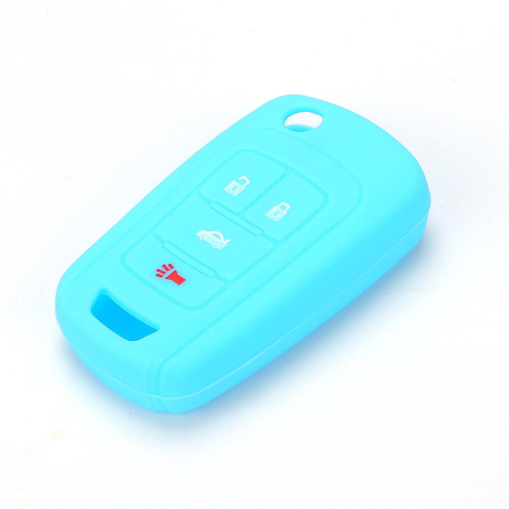 For Buick 4-button Old LaCrosse Silicone Key Cover Soft Rubber Key Bag Car Remote Control Anti-theft Device Protective Cover