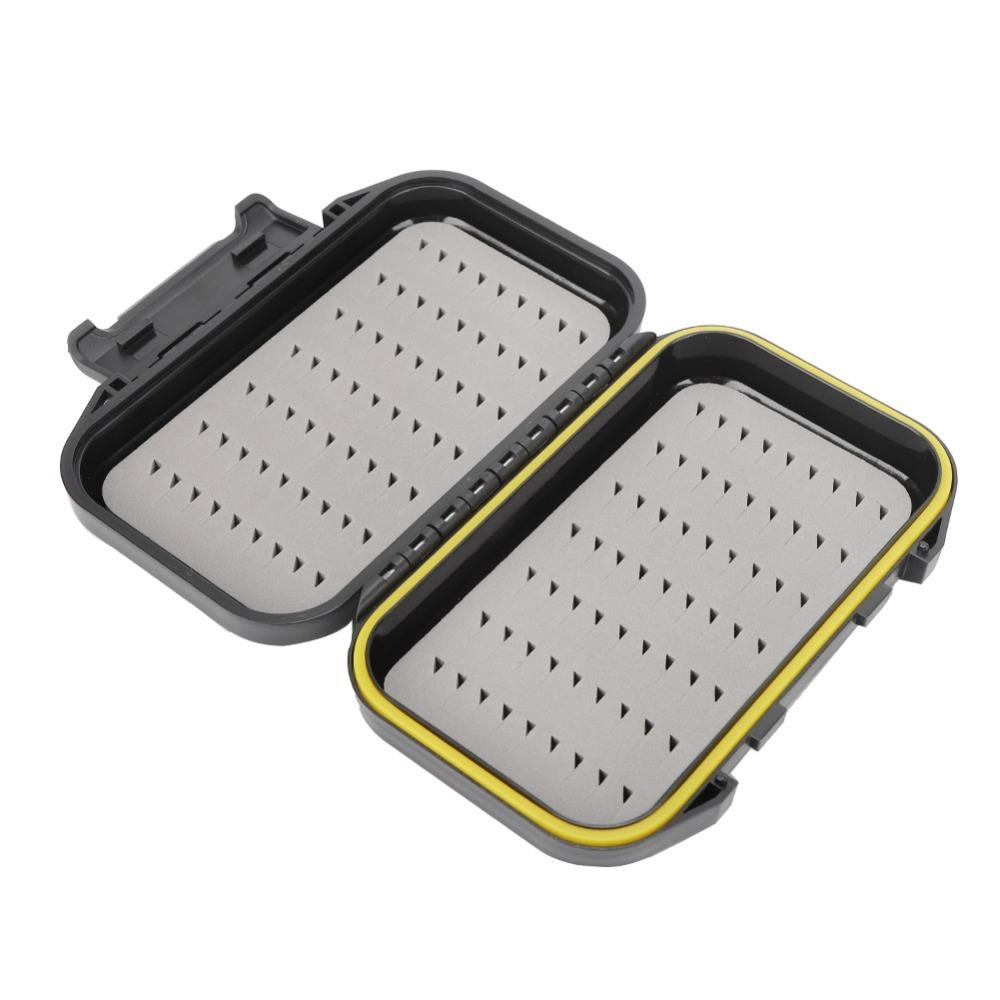 Double Sided Fishing Bait Box ABS Tackle Box Portable Fly Fishing Box Fishing