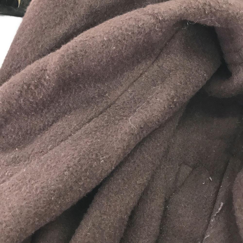 FILL THE BILL Made In Japan Wool Blend Hooded Long Coat 1 Brown Women Used