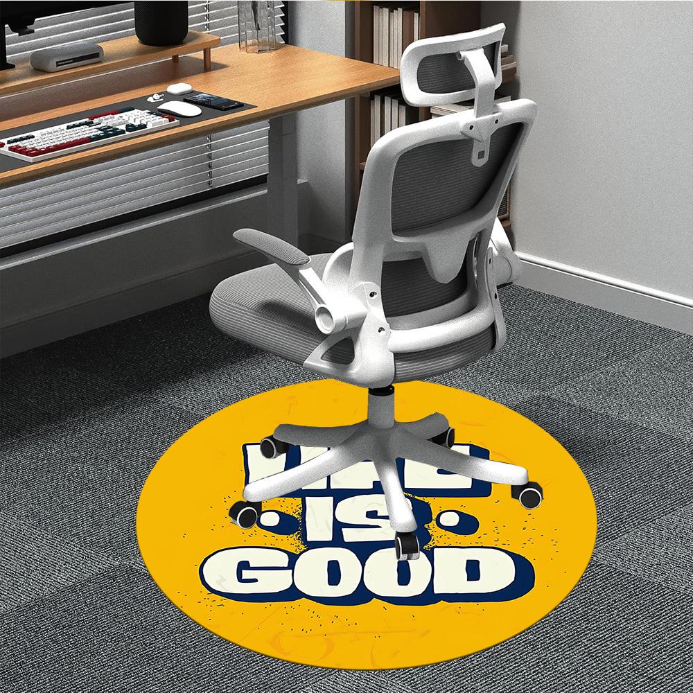 

1pc Life is Good Chair Carpet for Office, Perfect for Office, Holiday Party Decoration Choice yy260314055 80cm by 80cm