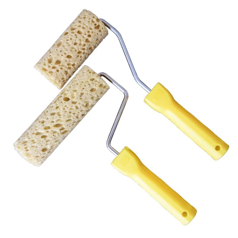 Praktische Algen-Schwamm-Rollenbürste 4/6 Zoll Künstlerisches Muster Heimdekoration Durchmesser 4,8 cm / 1,89'' Malwerkzeuge
