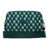 MLB Monogram Series Vintage Floral Print Letter Logo NY Yankees Polyester Tofu Bun Camera Bag Shoulder Crossbody Bag Unisex Bags 3ACRM012N-50GND