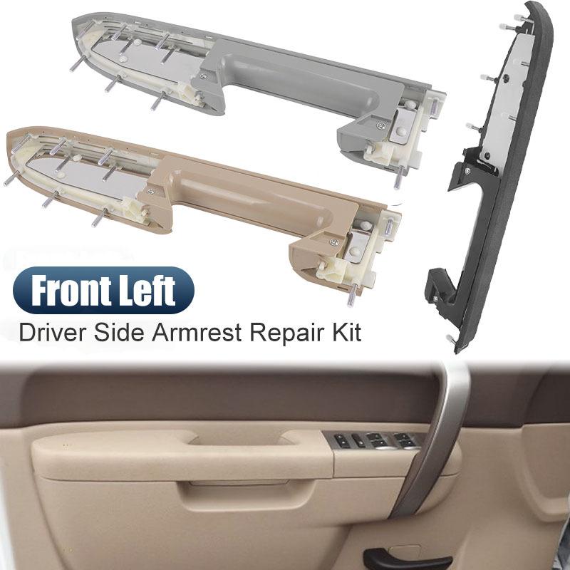 Front Left Door Armrest Repair Kit Driver For Chevy Silverado GMC Sierra 1500 2500HD 3500HD 2010-2014 22818465 20920830 20924566
