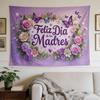 A Stylish Tapestry, Mothers Day Card The Image Depicts A Vibrant And Beautiful Mothers Day Greeting Card, Perfect for Sprucing Up Wall Decor in Homes,