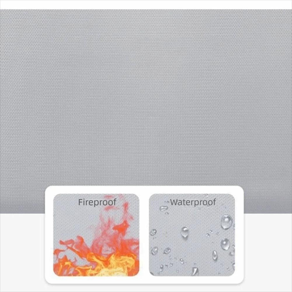Bolsa à Prova d'Água e de Fogo para Documentos Resistente ao Calor Alça Superior Bolsa de Segurança para Dinheiro Fecho de Zíper com Tira Adesiva Bolsa de Armazenamento
