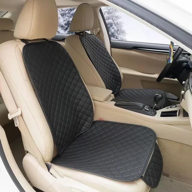 Four Seasons Leather Car Seat Cushion Pad Mat Car Seat Covers Set Front Rear Seat Protector Auto Interior Accessories Universal