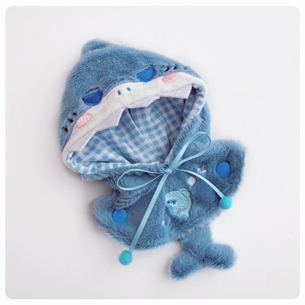 10cm Labubu Doll Clothes: Self-Deprecating Bear Plush Cape for 17cm Labubu Doll