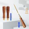 Titanium-Plated Diamond Alloy File Set with Rosewood Handles