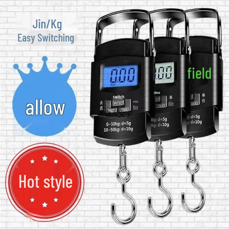 Portable High-Precision Handheld Electronic Scale with Hook