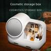 Creative LED Cosmetic Storage Box: Influencer Desktop Organizer with Large Capacity & Dustproof Skincare Holder