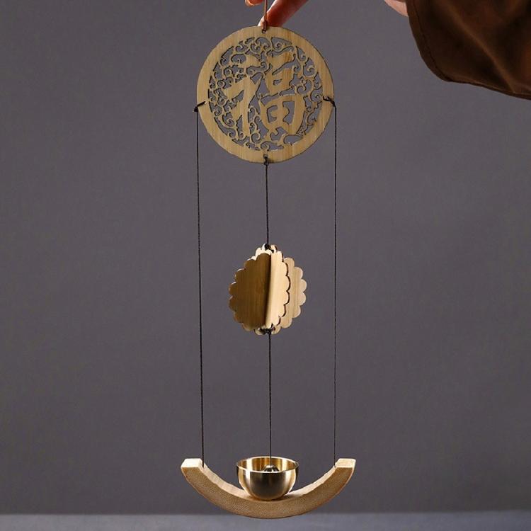 Relaxation Windchimes Door Decors Hanging Bells Handmade Bamboos Craft Easy No Drilling Installation Window Ornament