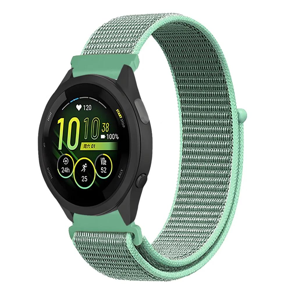 20mm 22mm Pletený nylonový smyčkový řemínek pro Garmin Forerunner 165 55 965 265 255 955 Venu 3 Náramek pro Garmin Active/Vivoactive 5
