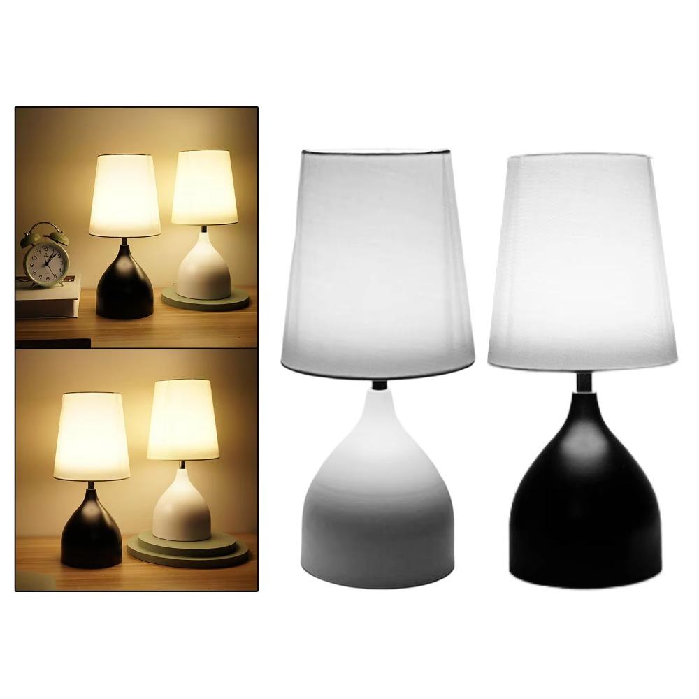 Modern Touch Control Bedside Light Iron Base Sleeping Light Durable LED Table Lamp Home