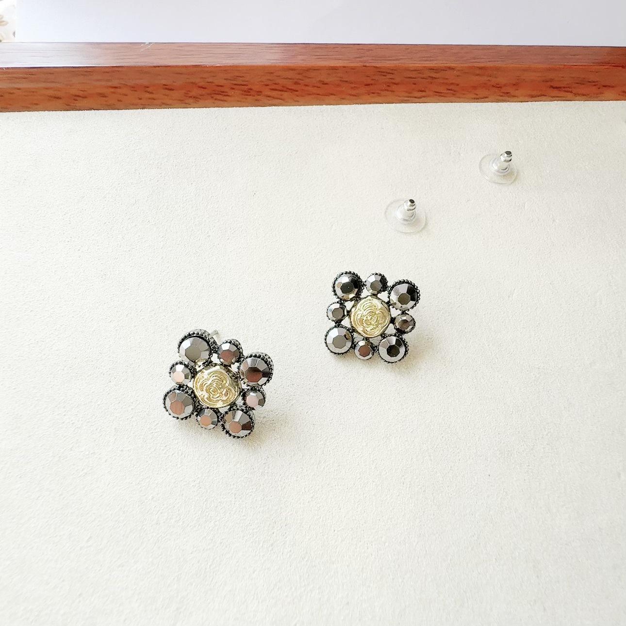 Женские Классические Кристальные Преувеличенные Серьги Украшения Винтажные Великолепные Серьги для Женской Вечеринки