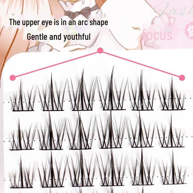 10-Pack Natural-Looking False Eyelashes: Sunflower Design, Easy-to-Apply, Super Thin Stem for Beginners.