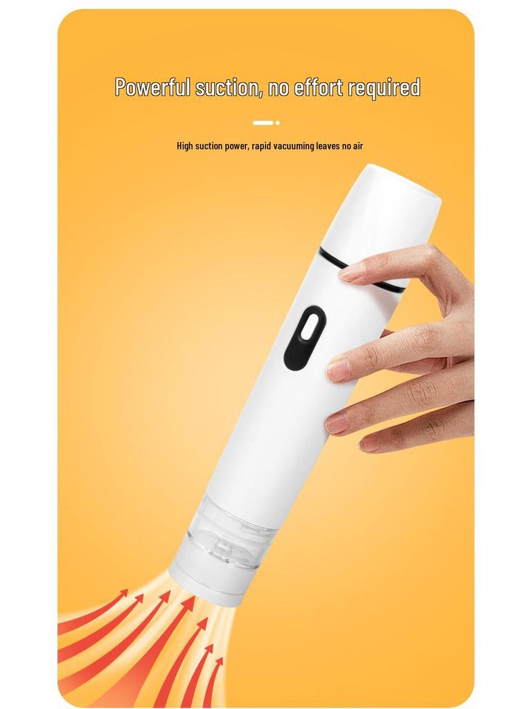 Mini Handheld Electric Vacuum Sealer with USB Food Storage Bags