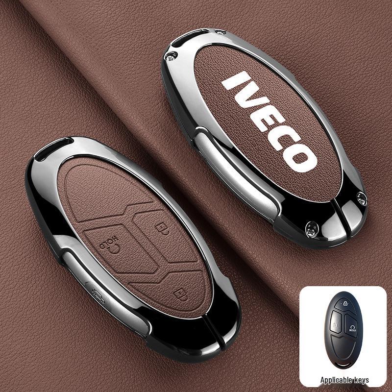 Iveco Ousheng 2021 Car Key Case: Modified Remote Key Protective Bag with Buckle