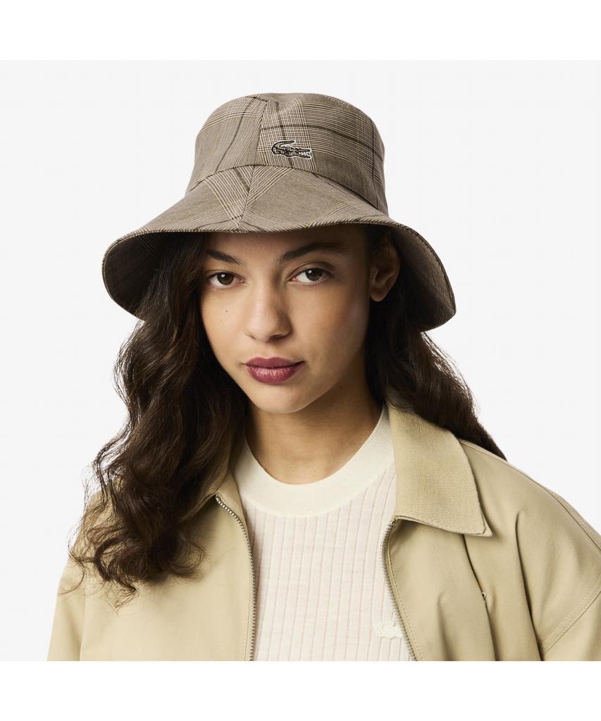 LACOSTE Women'S Plaid Bucket Hat Rk5632-55N Aim