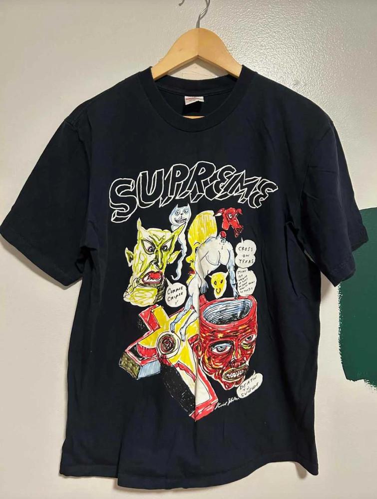 Daniel Johnston Унисекс Хлопковая Классическая Футболка Все Размеры Унисекс Футболка XXL