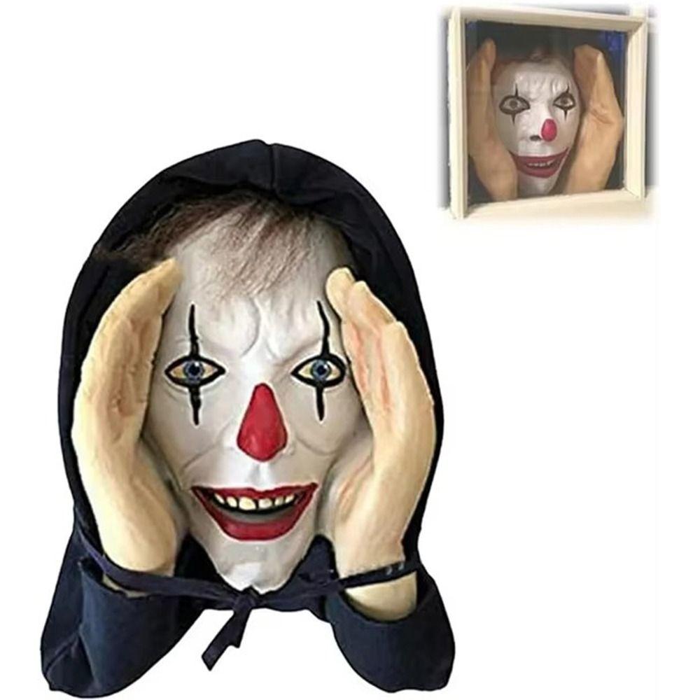 Adesivo PVC Spaventoso Peeper Freak per Interni ed Esterni Spettrale Casa Festa Spaventi Adesivo per Finestra Maschera da Appendere alla Finestra