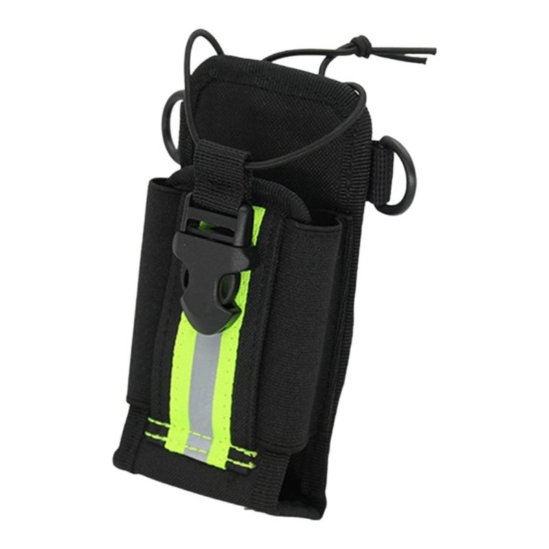 Adjustable Belt Mount Radio Pouch with Clip For GP328 P8268 PD780 Waist or Backpack Tactical Style Reflective Safety Nylon