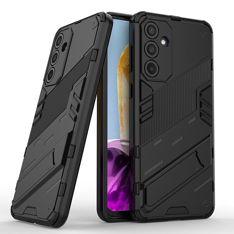 

Для Samsung Galaxy M55 M35 M54 M34 M14 M15 M13 4G F13 F14 F15 Punk Armor Протиударний міцний прогумований чохол з підставкою для ПК Стенд-тримач Оболонка M15/F15 чорний