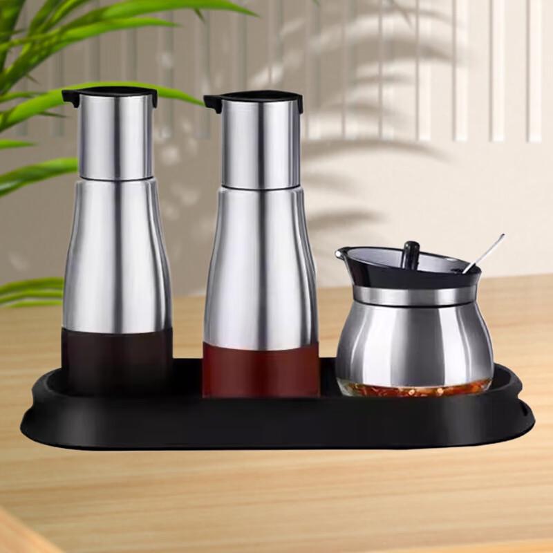 Cloud Frost Commercial Stainless Steel Seasoning Jar & Tray Set