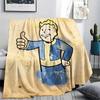 1PC Fallout Print Flannel Blanket, High quality All Seasons, Home Decor, Warmth and Comfort, Perfect for Christmas Gifts