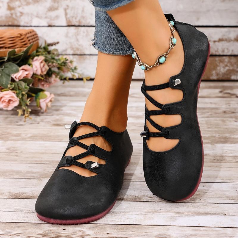 Suede Flat Shoes Autumn New Round Toe Shallow Mouth Slip-on Soft Sole Anti-slip Wear-resistant Low-top Single Shoes