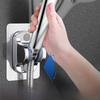 Adjustable Shower Bracket with Drying Fixture and Large Panel Shower Head