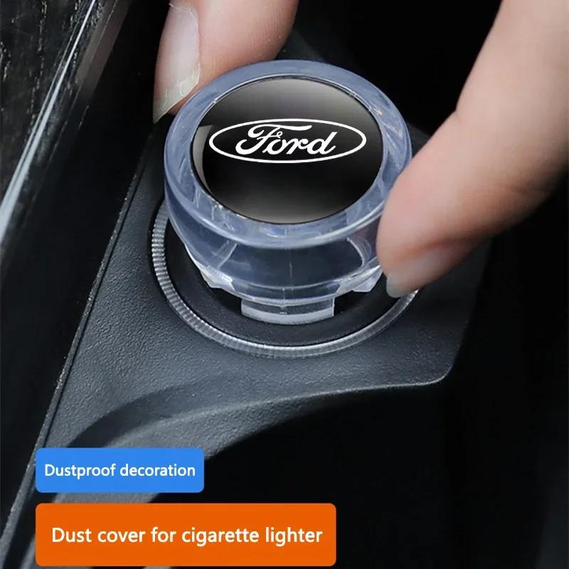 Car Sticker Ford Car Cigarette Lighter Dust Cover Plastic Waterproof Dust Protec Cover For Ford Focus Mk3 Fiesta Ranger Mondeo S