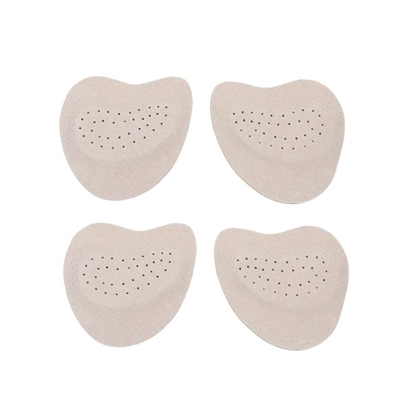 2pair Foot Care Shoe Pad Sandals Anti-slip Stickers Leather Forefoot Women High Heels Pain Relief Insert Insoles Toe Cushion