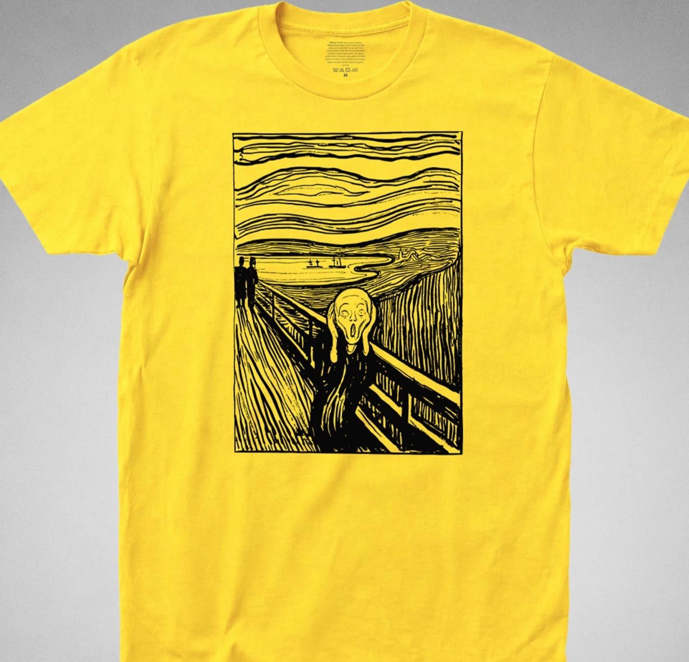 The Scream Painting T SHIRT Edvard Munch Expressionism art painting lithograph XL
