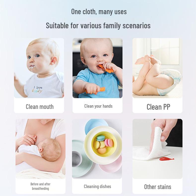 Baby Hand- en Monddoekjes - Groot Pak voor Thuis & Reizen - Wegwerpbaar Uittrekbaar Vochtig Doekje