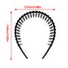 2023  Female Headwear For Broken Hair Card Head Hoop With Teeth Frosted Braid Headband Non-Slip Hairband Casual Headband
