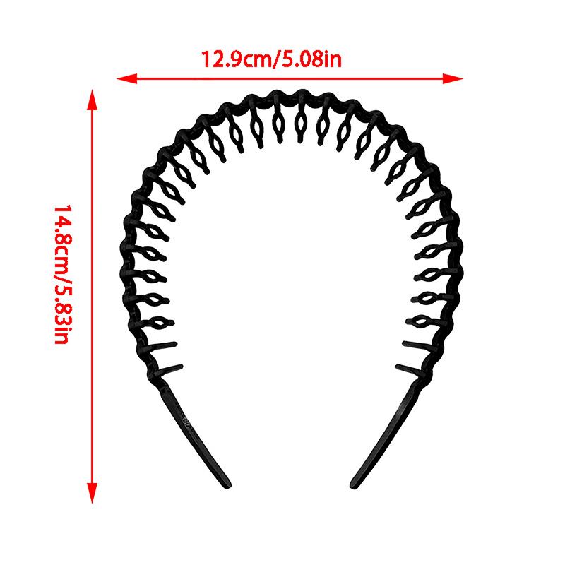 2023  Female Headwear For Broken Hair Card Head Hoop With Teeth Frosted Braid Headband Non-Slip Hairband Casual Headband