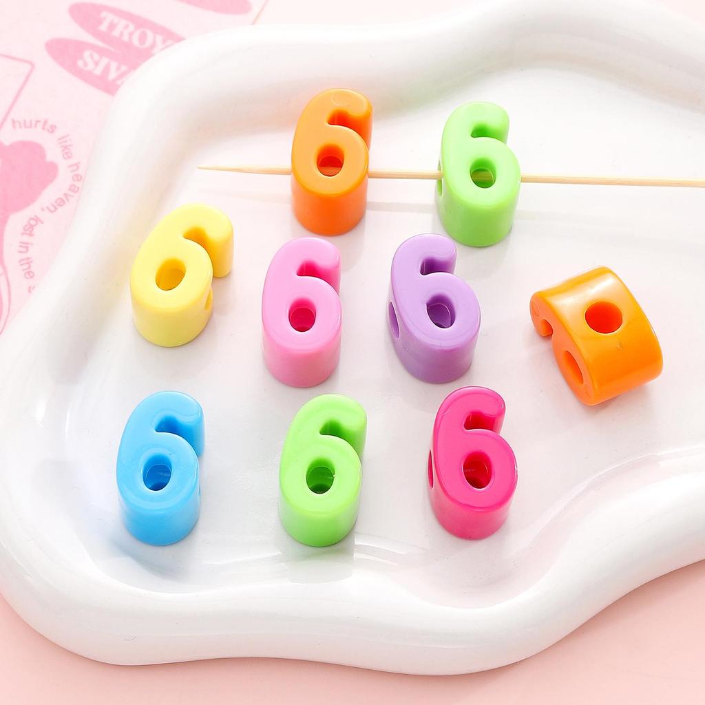 Acrylic Large Hole Letter Beads (10 pcs) – DIY Bracelet Accessories