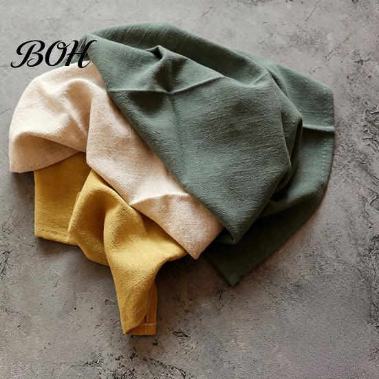 Washable Cloth Napkin Bohemian Linen Napkin, Rustic Machine Fabric 16 Inch Farmhouse Style for Dining Table Home Wedding Bridal Shower Baby