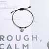 Pulsera de Cuerda Ajustable de Acero de Titanio Estilo Coreano con Cara Sonriente para Parejas