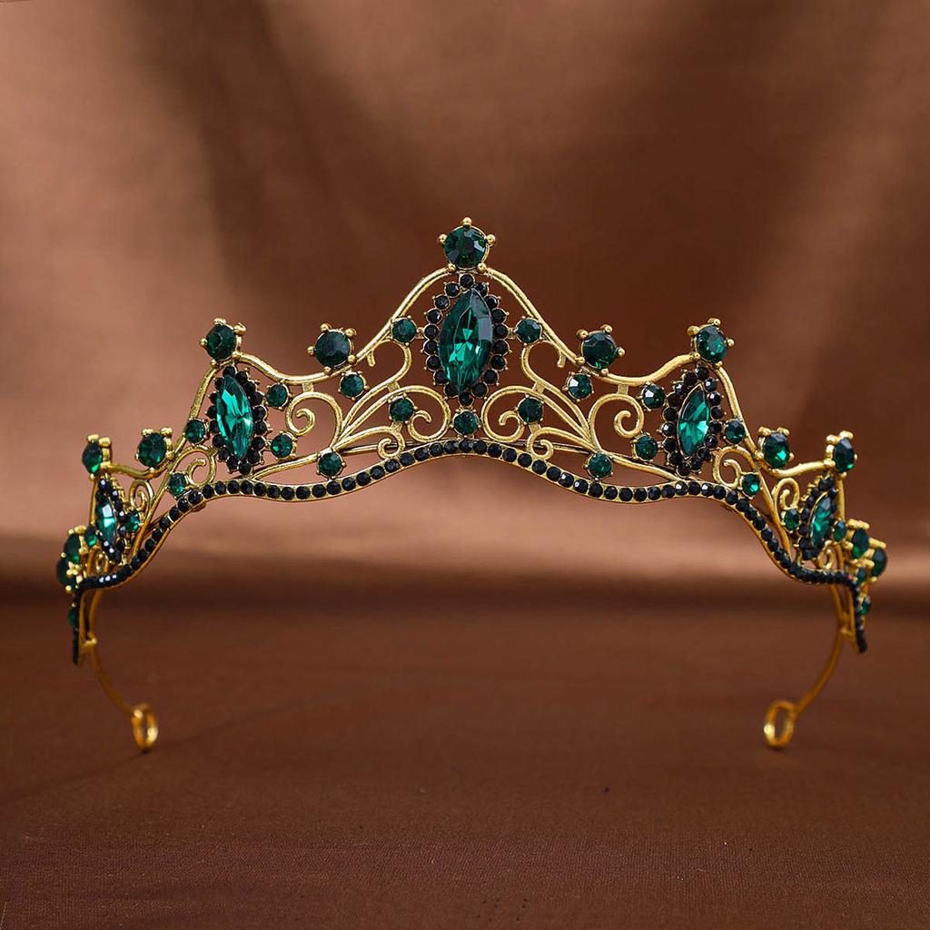 Bridal Crown Tiara Wedding Dress Accessories Headband Princess Birthday Stage Luxurious Crown Rhinestone Hair Accessories