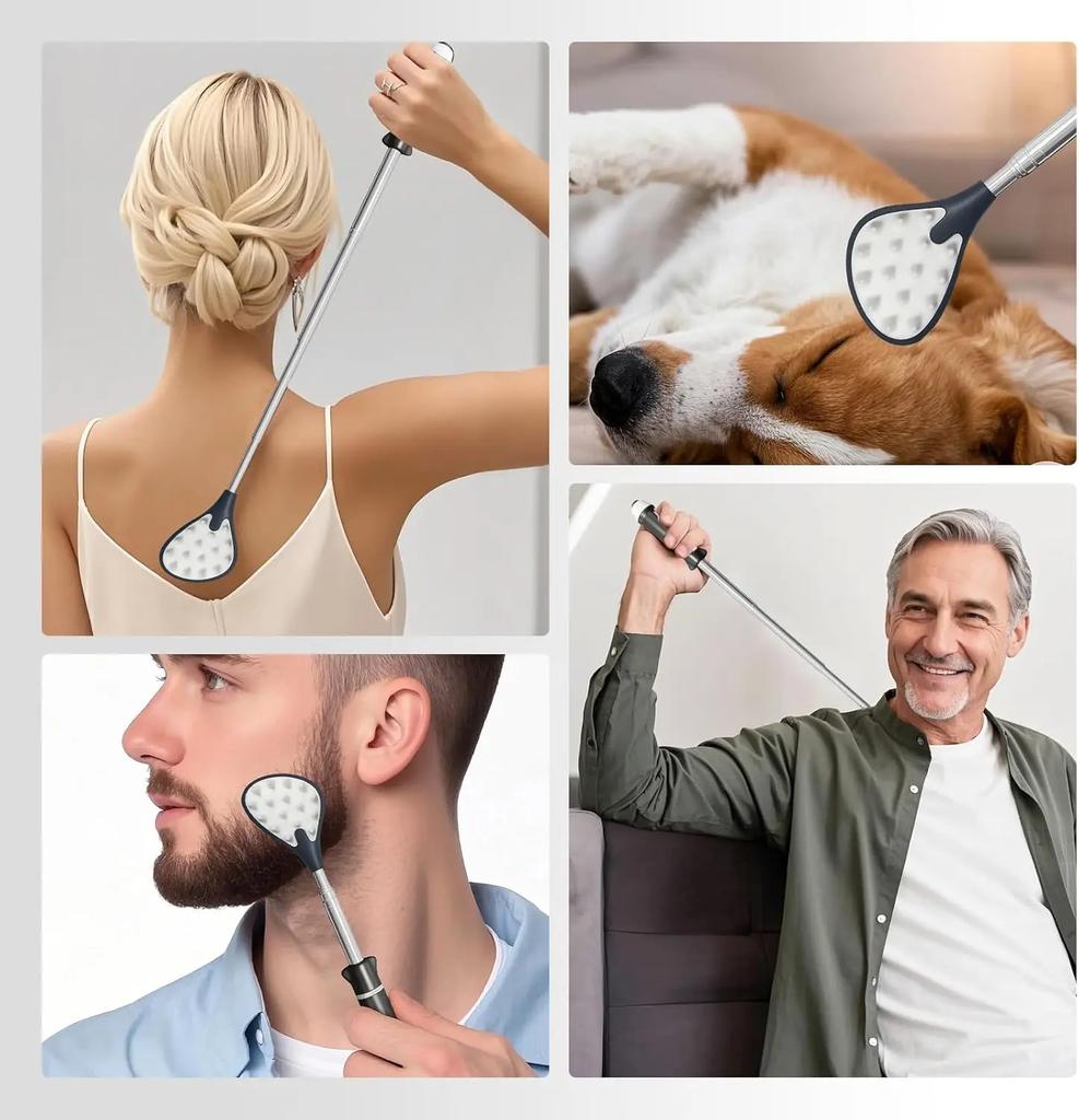 Back Scratcher for Adults | Back Itch Relieve | Extendable Scratcher for Men Women Portable and Lightweight