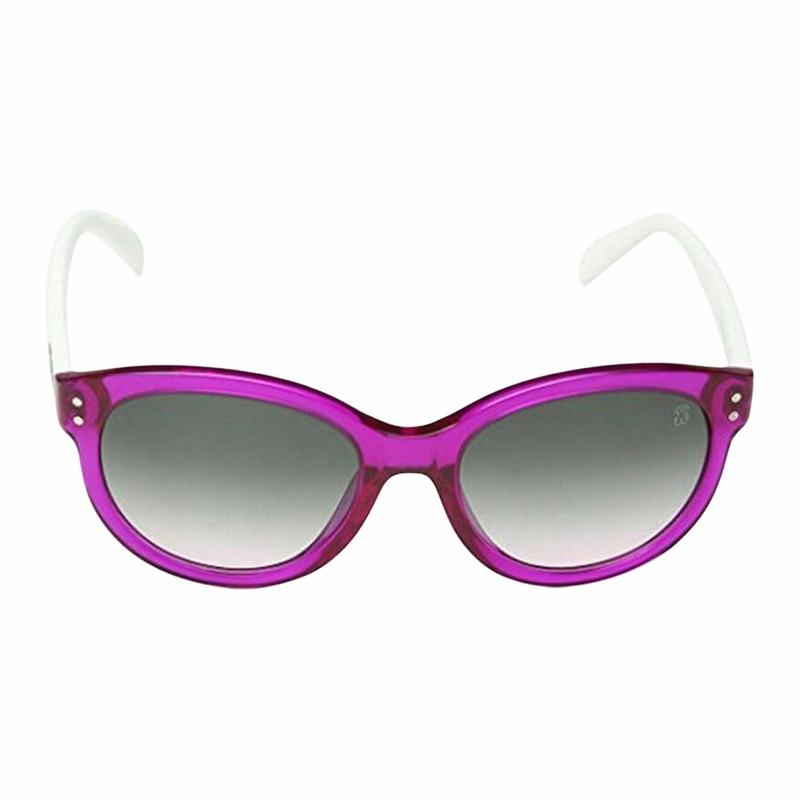 TOUS Full rim design acetate round sunglasses women's pink STO8705402GR
