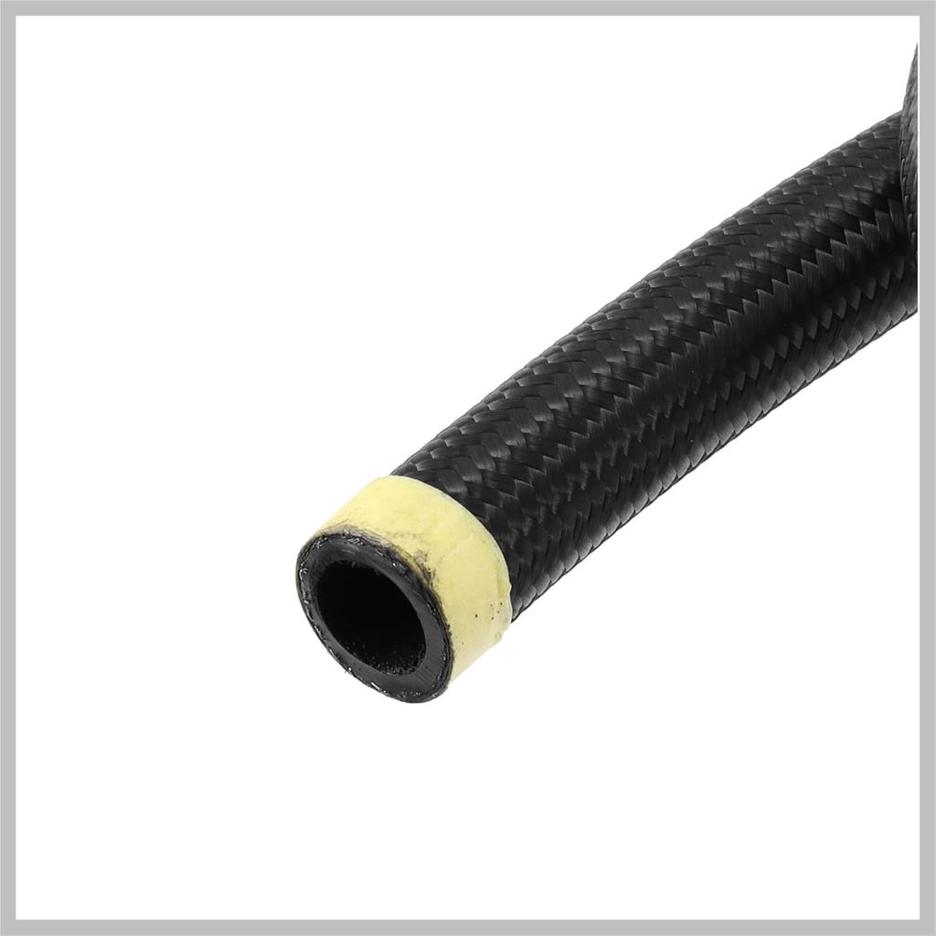 3ft 12AN Fuel Hose AN12 Universal Car Braided Nylon Stainless Steel CPE Oil Fuel Gas Line Hose Black Replacement Car Parts