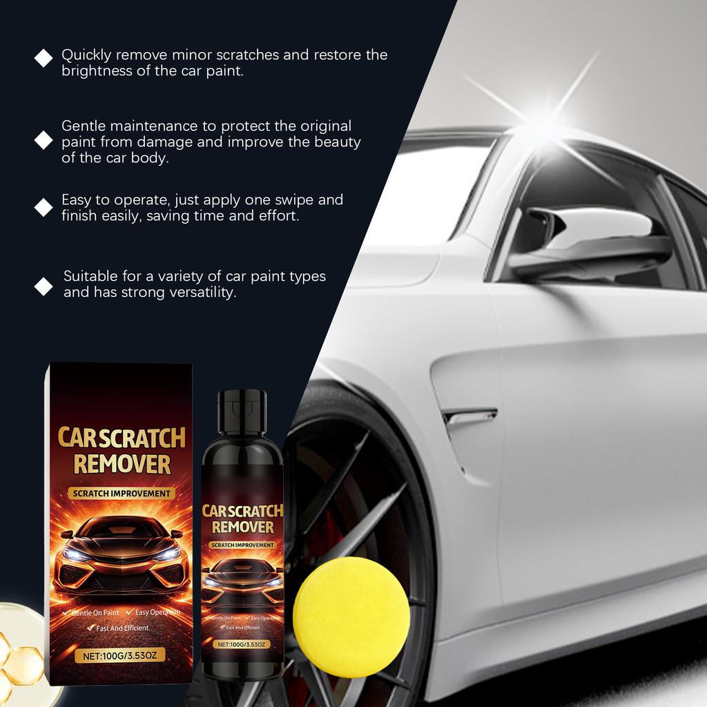 Car scratch care agent, car paint scratch cleaner, polisher, car body care agent
